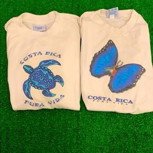 2 pack Costa Rica pura vida shirts